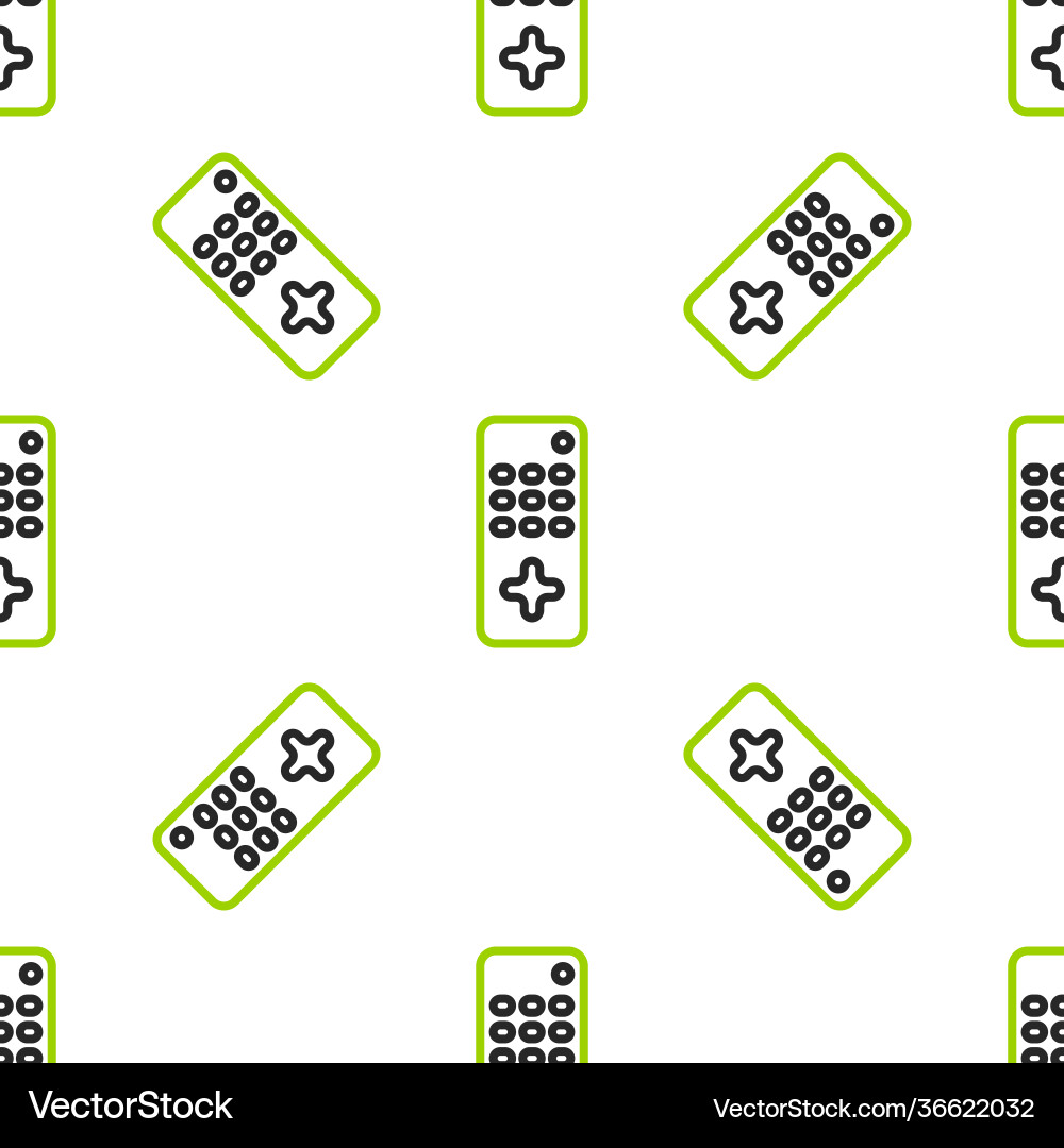 Line remote control icon isolated seamless pattern Line remote control icon isolated seamless pattern vector image