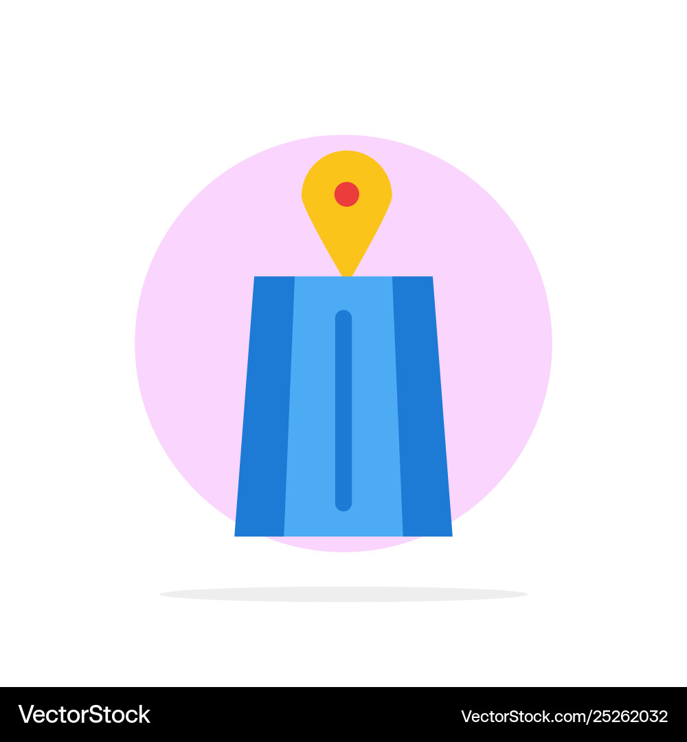 Navigation road route abstract circle background Navigation road route abstract circle background vector image