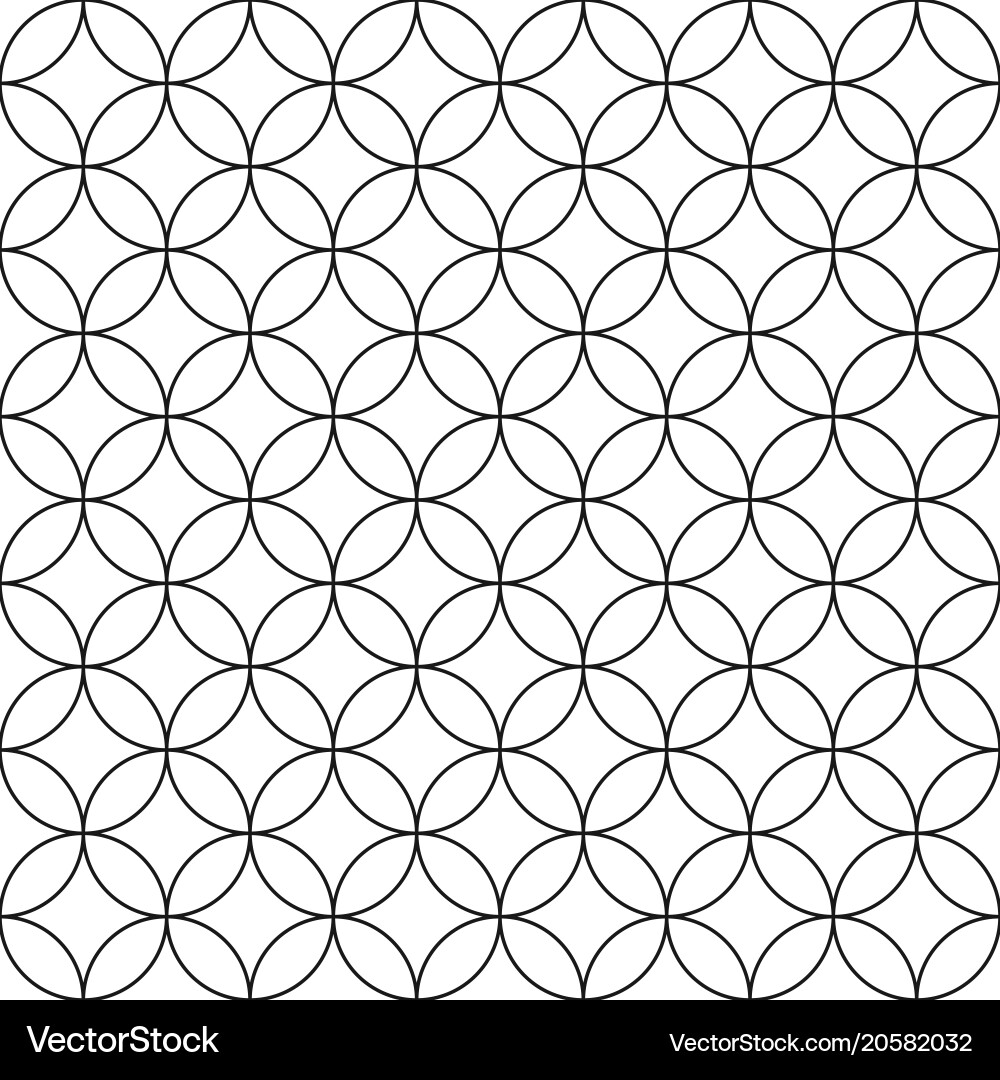 Seamless circles pattern - simple Royalty Free Vector Image