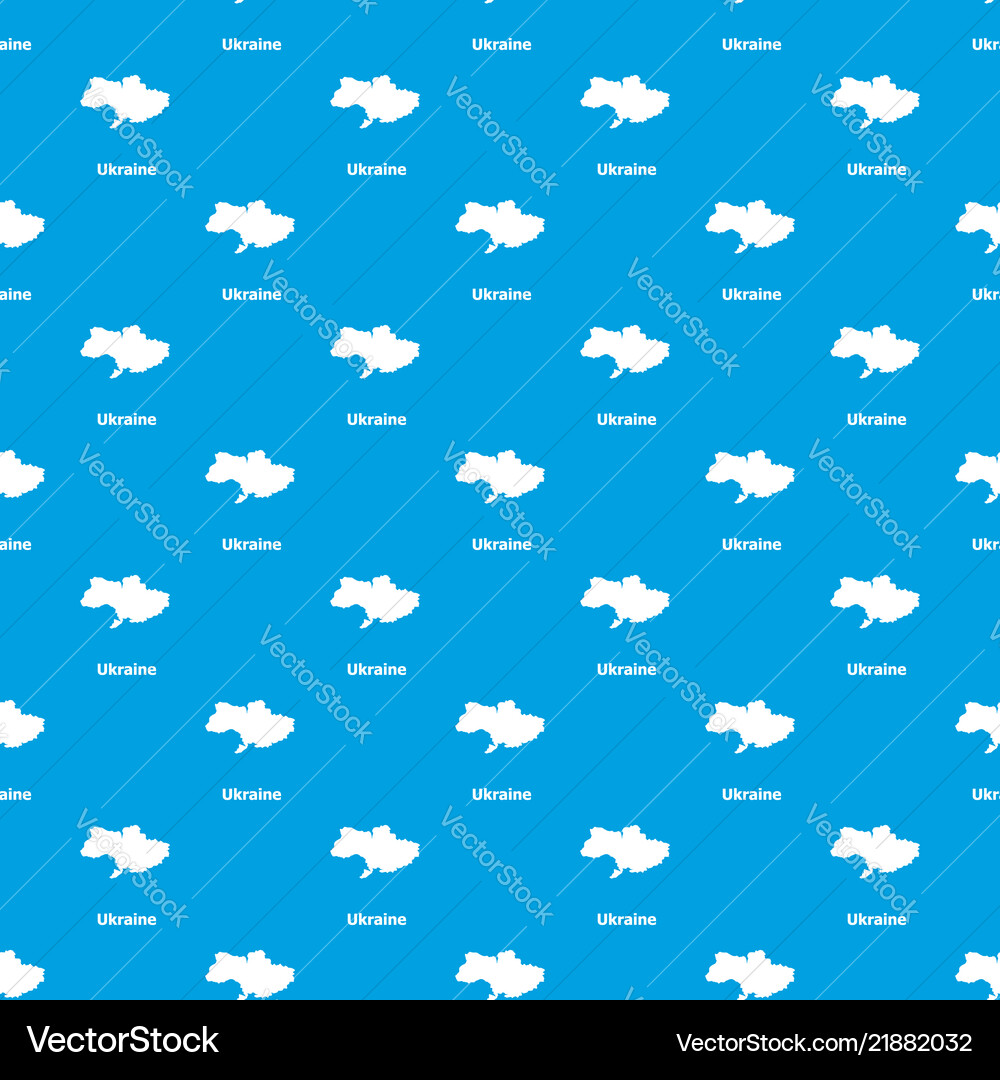 Ukraine map pattern seamless blue Ukraine map pattern seamless blue vector image