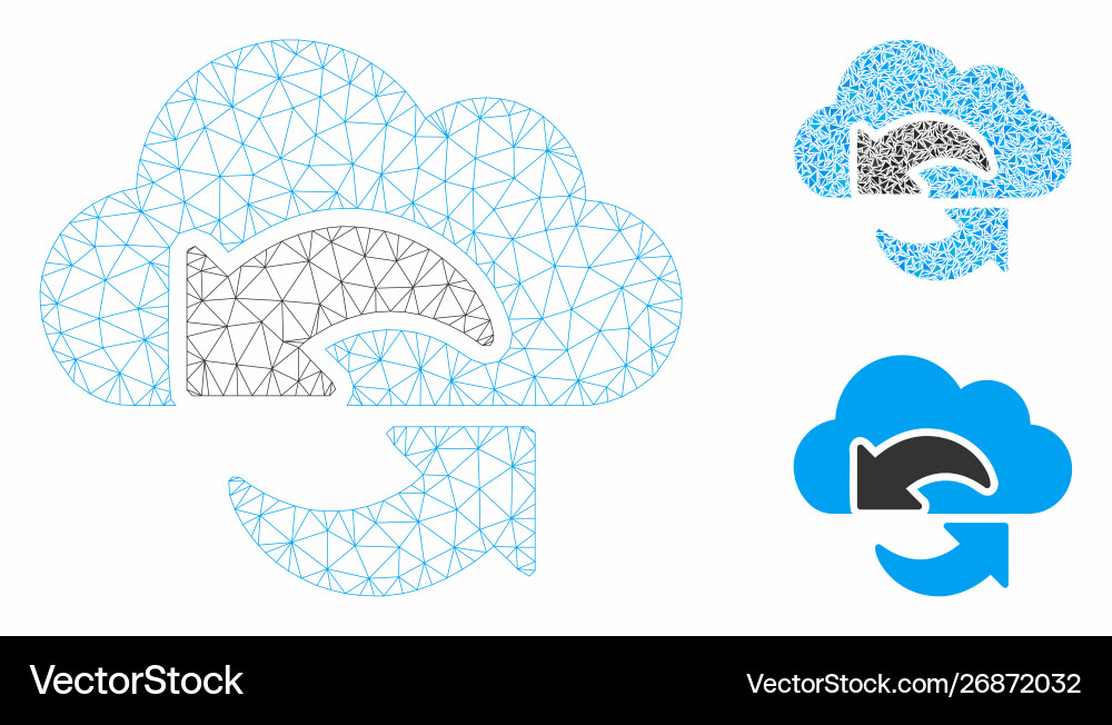 Update mesh 2d model and triangle mosaic Vector Image