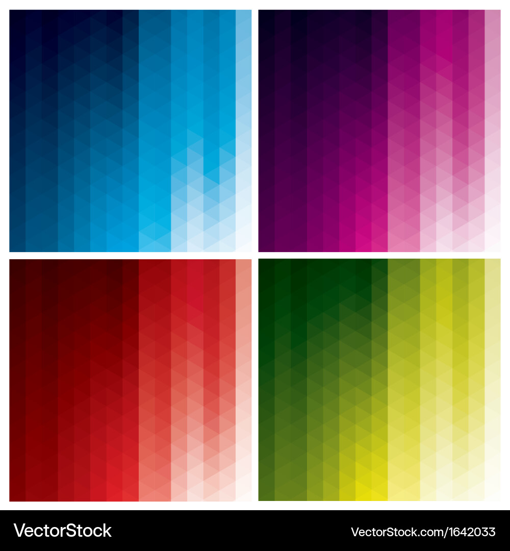 Abstract geometric backgrounds with triangles vector image