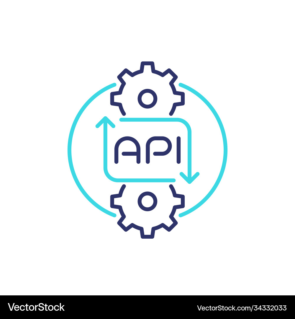 API Icon - Connection & Systems vector image