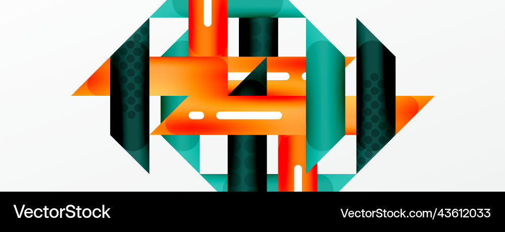 Background minimal geometric composition lines Vector Image