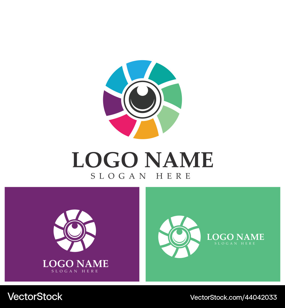 Camera lens icon design Camera lens icon design vector image