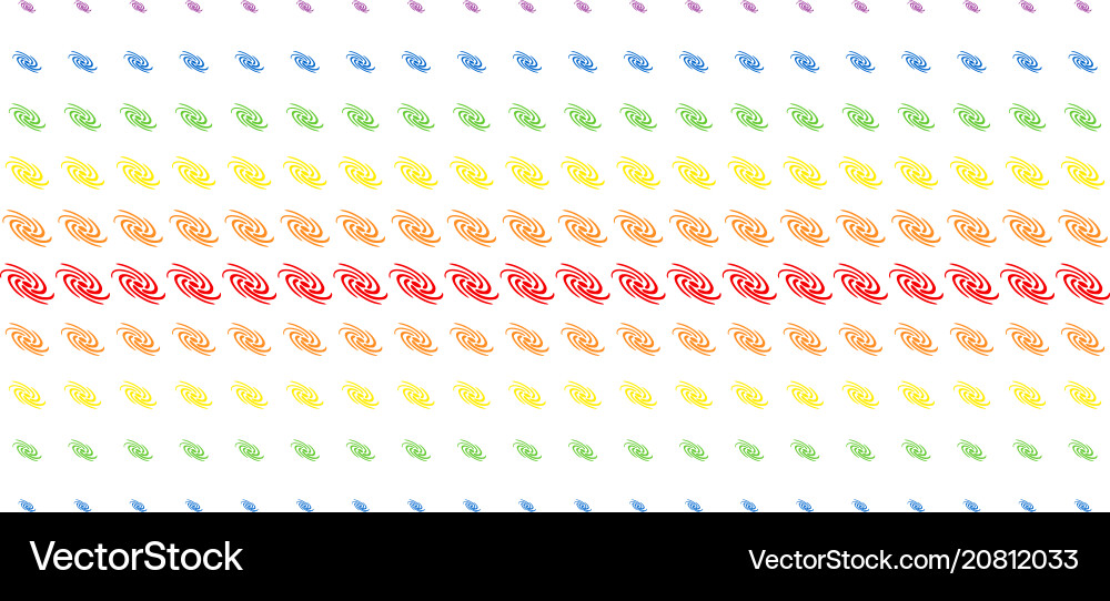 Galaxy shape halftone spectral array vector image
