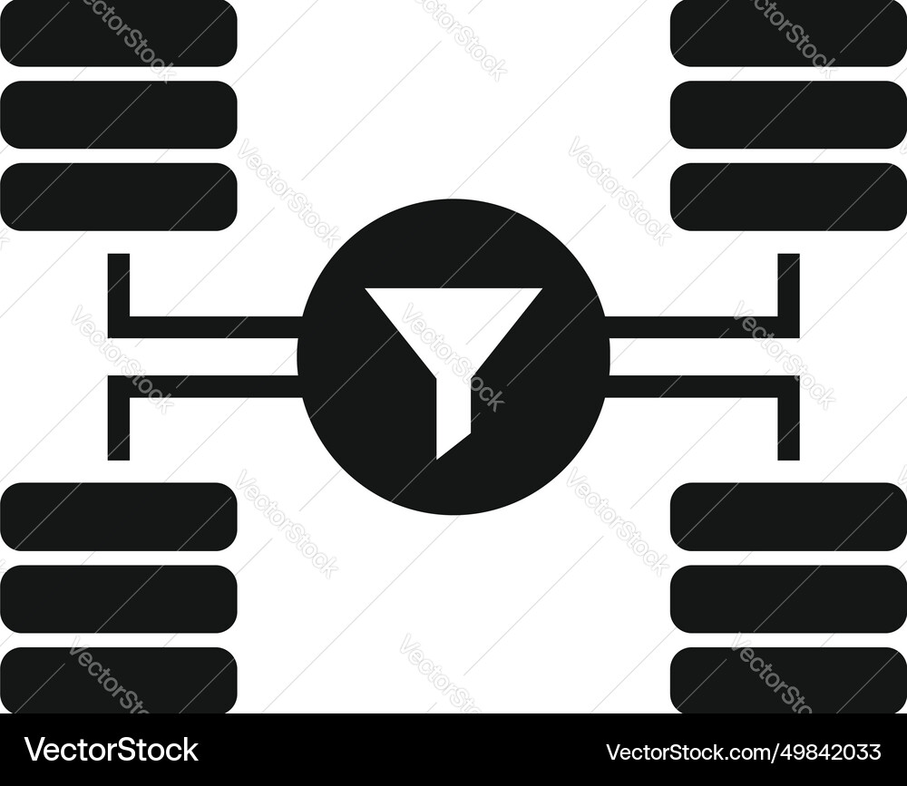 Smart access data icon simple network Smart access data icon simple network vector image