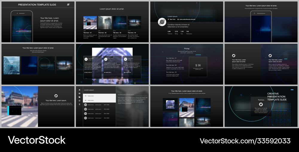 Vorlagen für Website-Design-Präsentationen Vorlagen für Website-Design-Präsentationen vektorbild