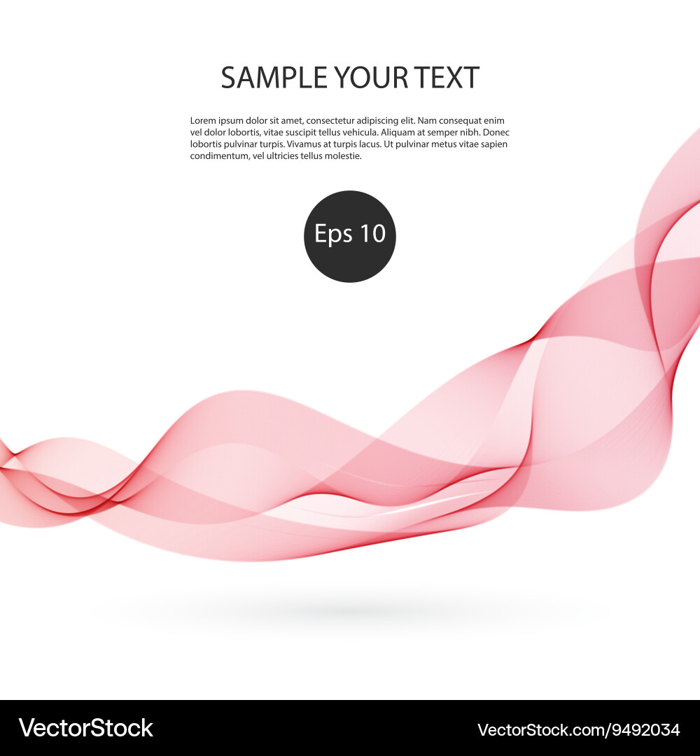 Abstract colorful background with wave Vector Image