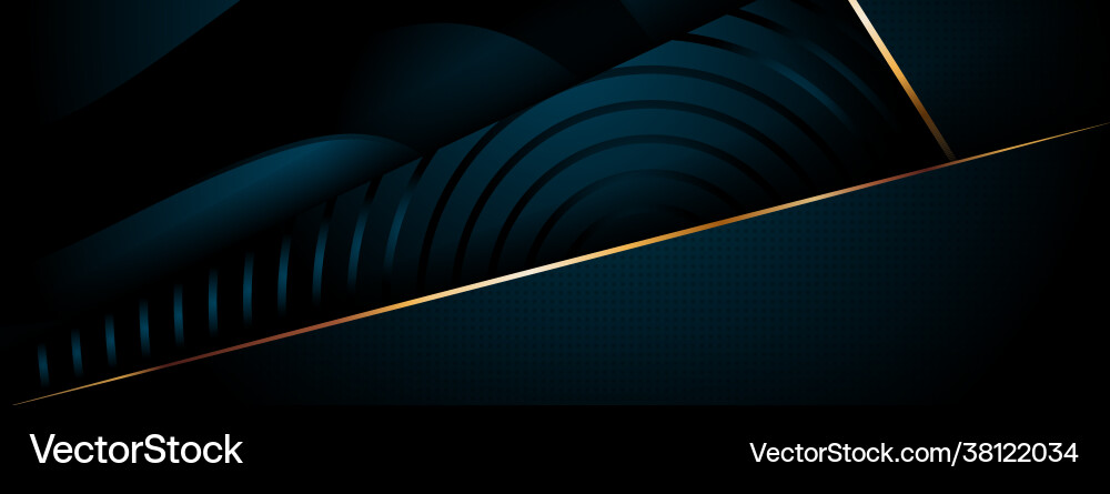 Abstract dark green with mysterious dynamic shape vector image