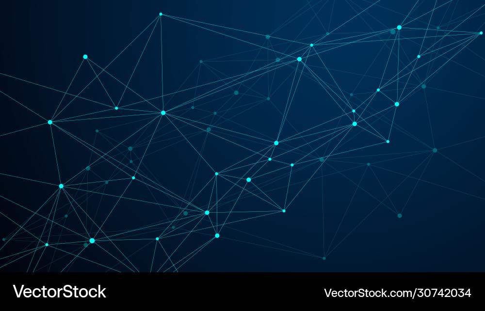 Abstract Neural Network Background vector image