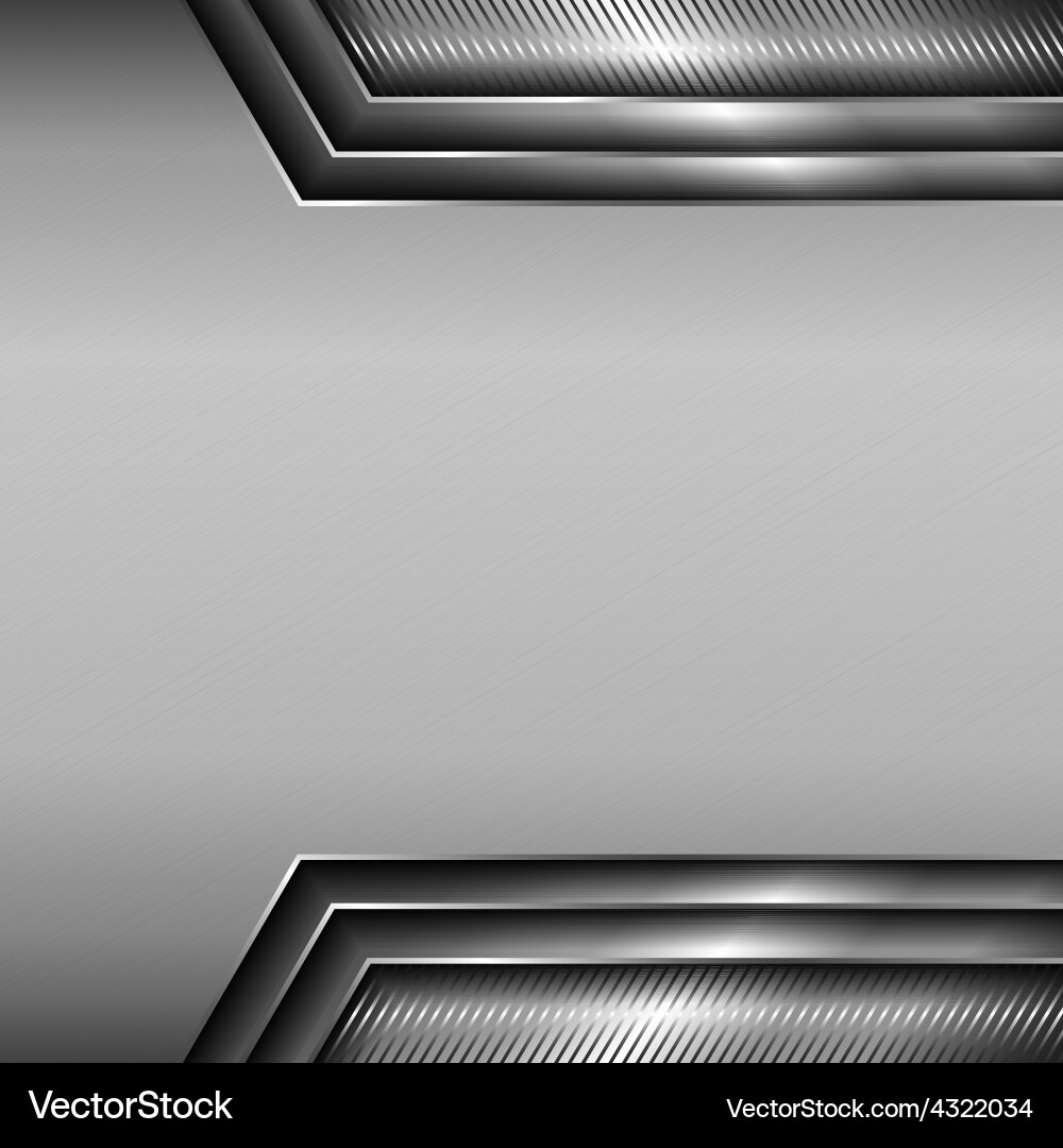 Background with glossy metallic elements Vector Image