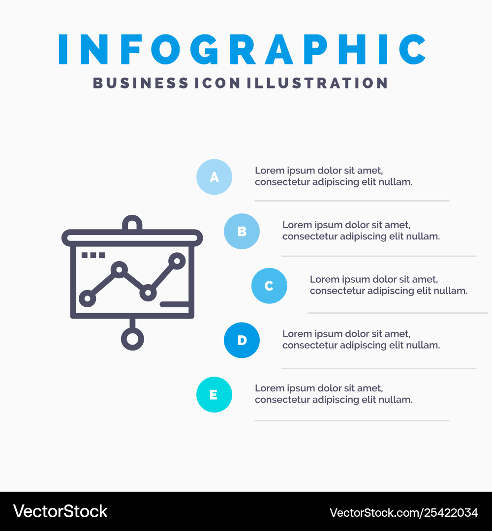 Chart presentation graph projector line icon Chart presentation graph projector line icon vector image