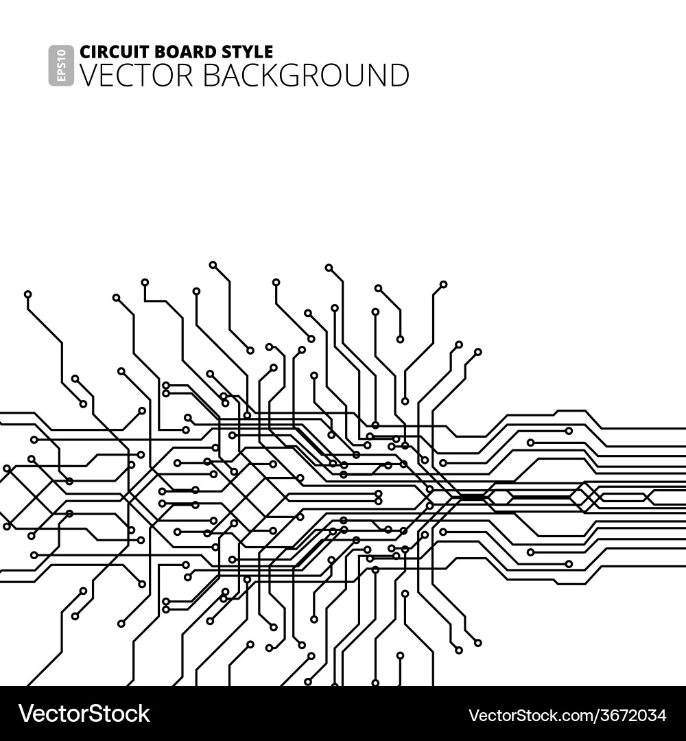 Digital Circuit Background vector image