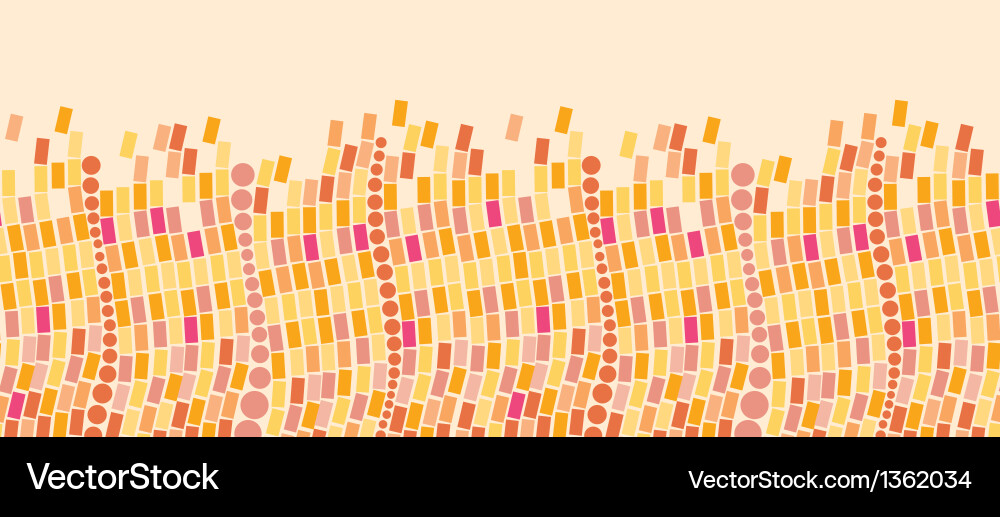 Flaming Mosaic Tile Pattern vector image