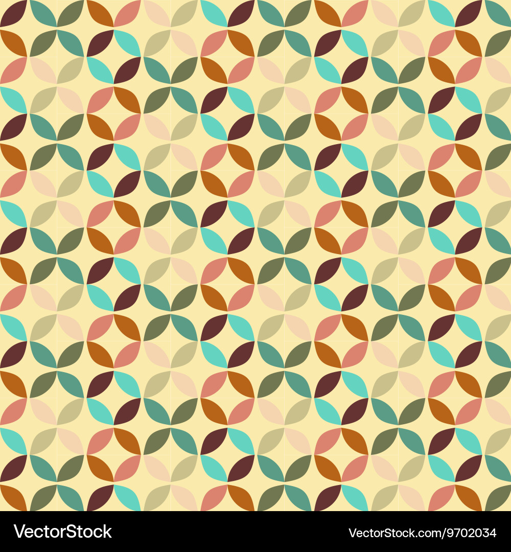 Geometric circle pattern background vector image
