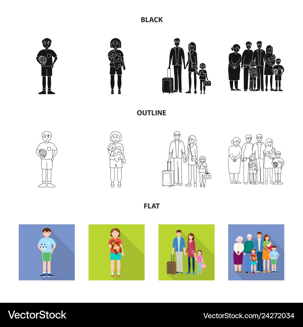 Isolated object of character and avatar symbol vector image
