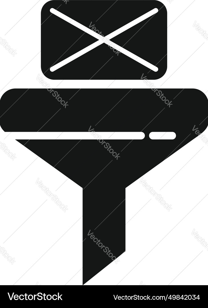 Mail content filter icon simple online Mail content filter icon simple online vector image