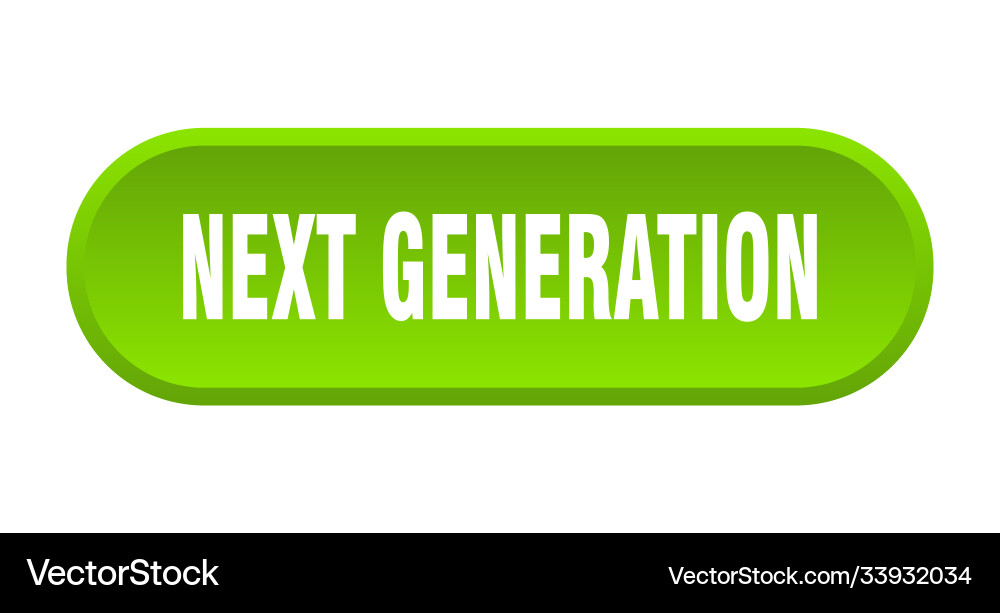 Next generation button rounded sign on white Vector Image