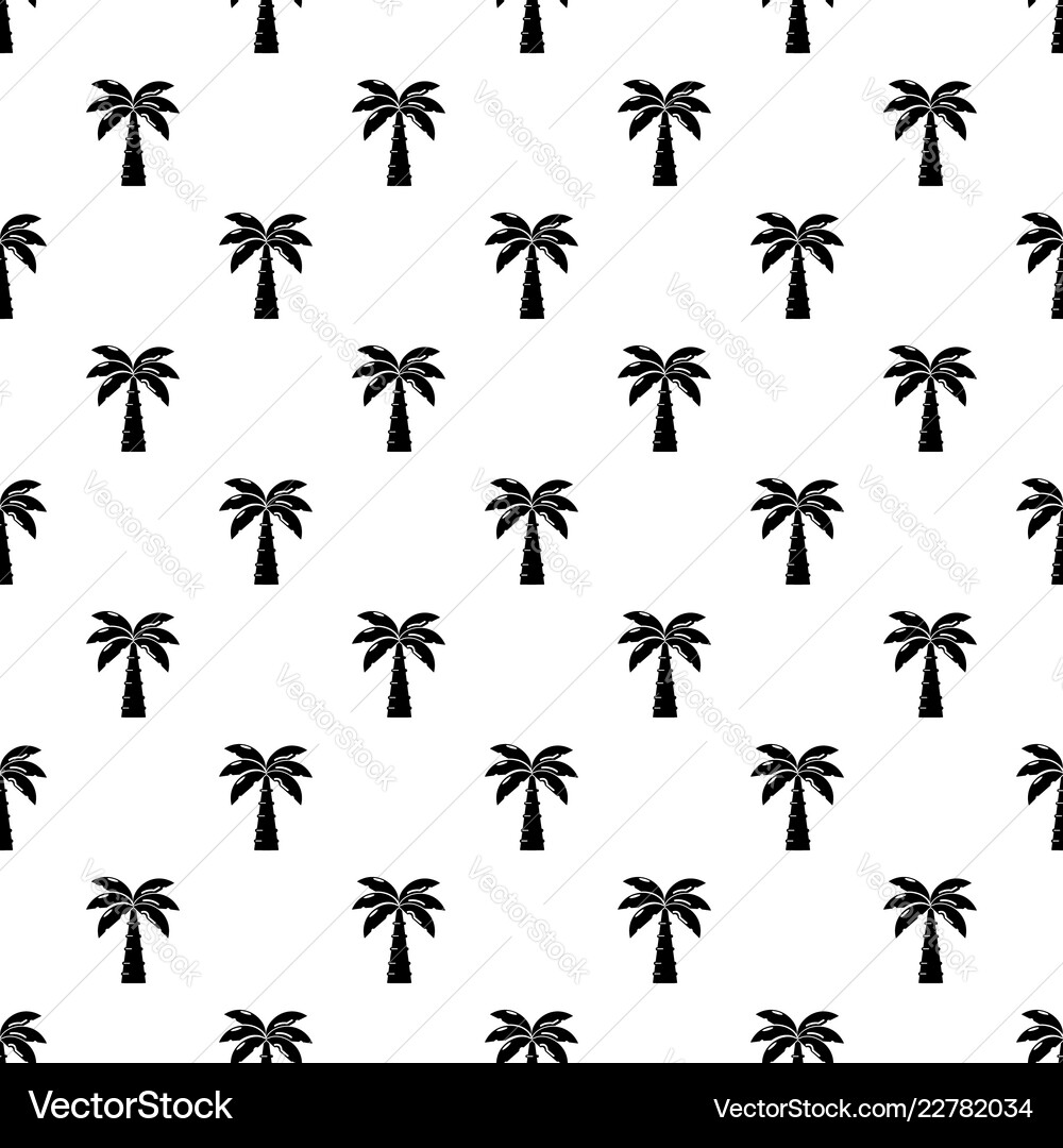 Palm pattern seamless Palm pattern seamless vector image
