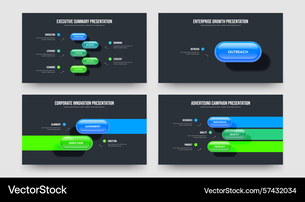 Project report five one two three step diagram vector image