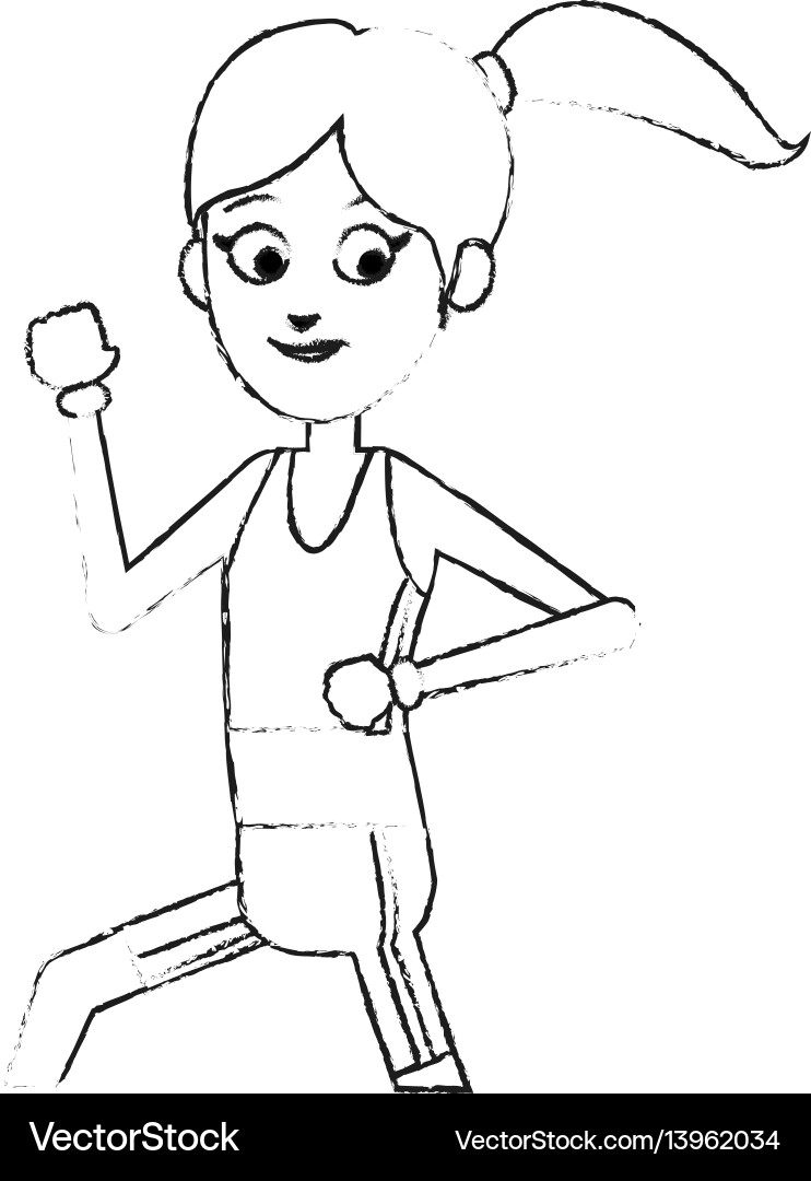 Running or jogging icon image vector image