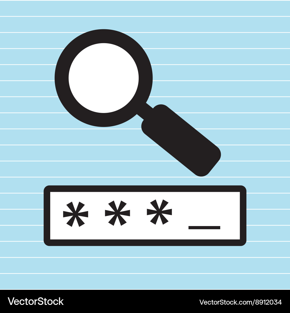 Security password design Vector Image