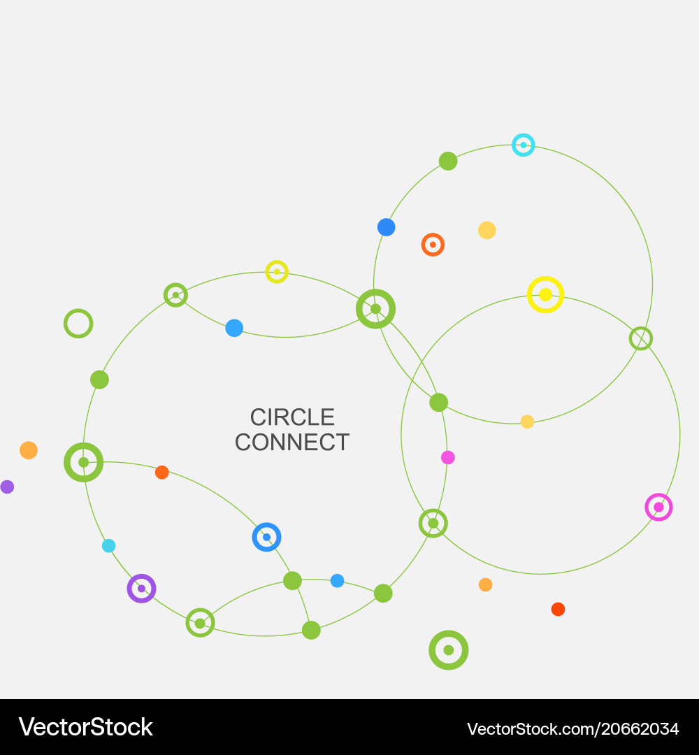 Technology Connection Network vector image