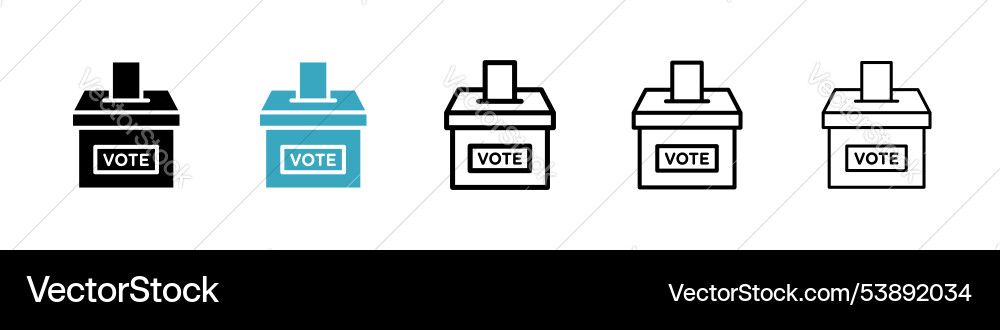 Voting icon set Voting icon set vector image