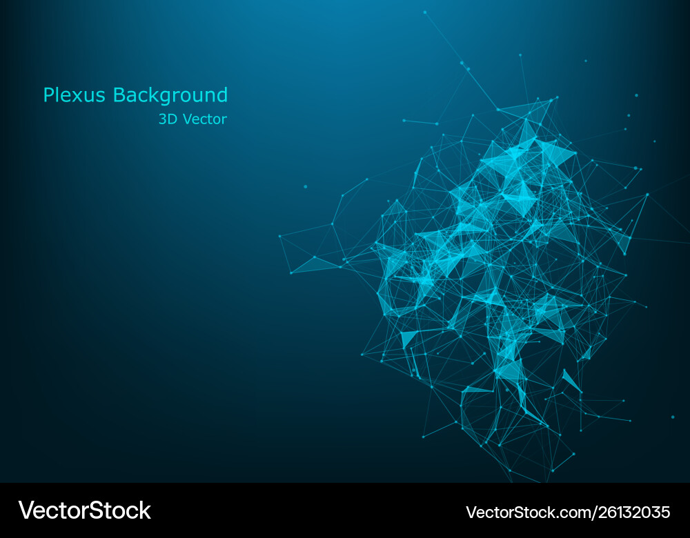 Abstract Particle Network vector image