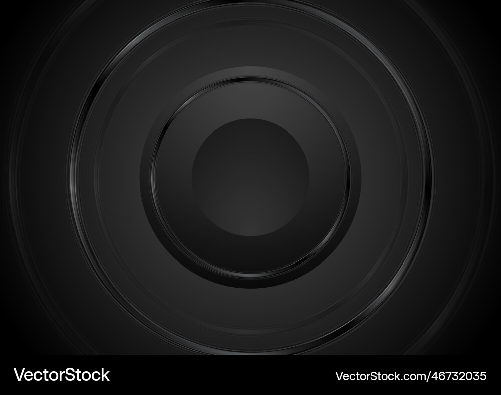Black abstract minimal circular background Black abstract minimal circular background Vector Image