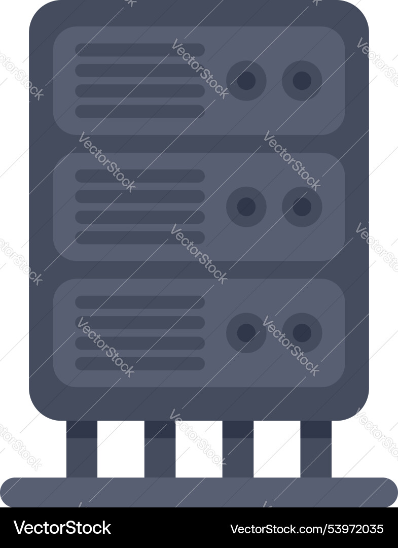 Data center server providing computing power Data center server providing computing power vector image