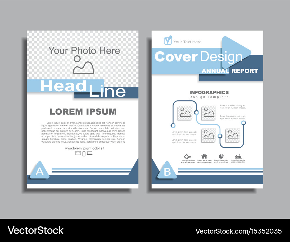 Design brochure layout with place for your data vector image