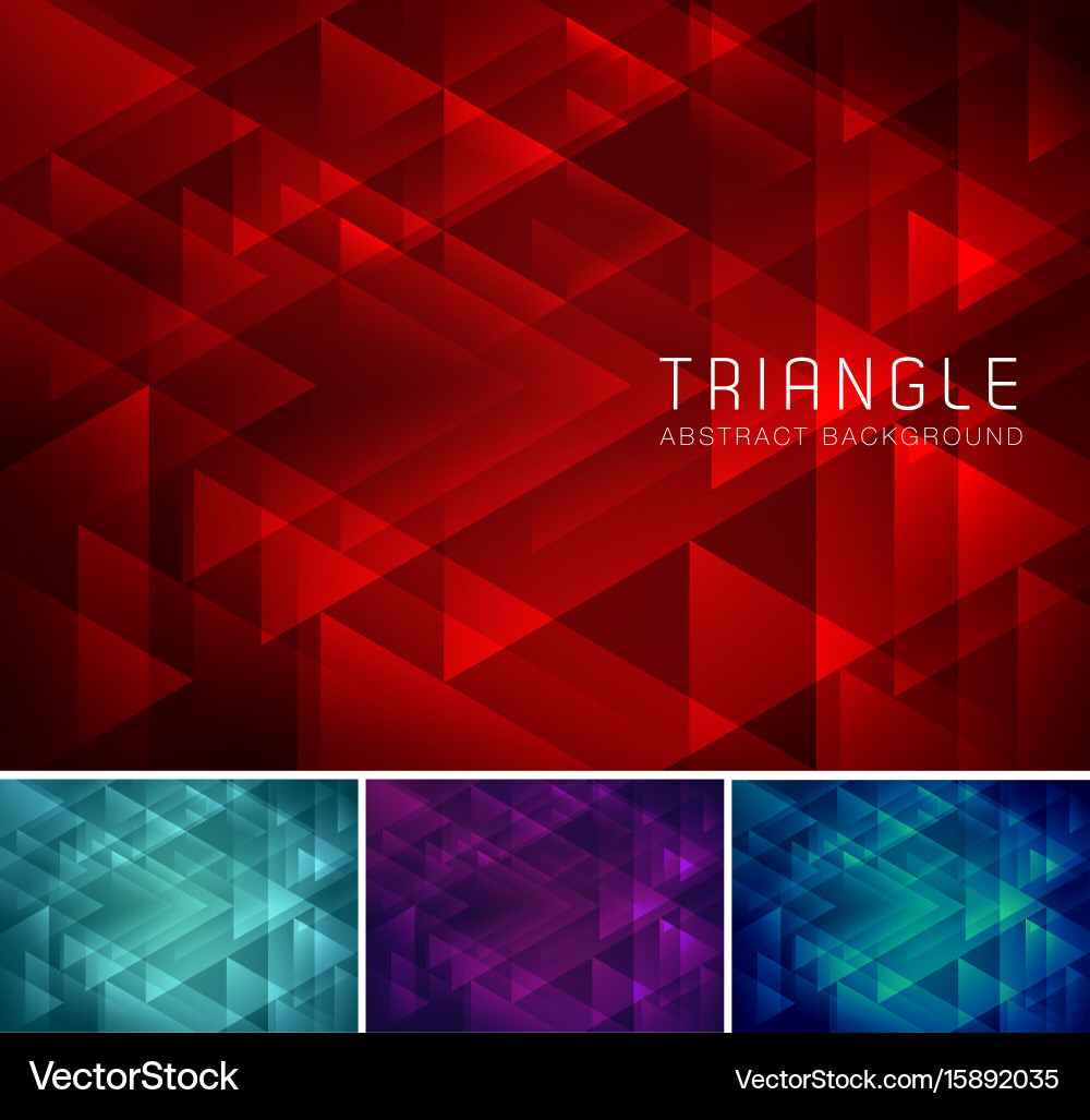 Geometric Triangular Background Vector Image