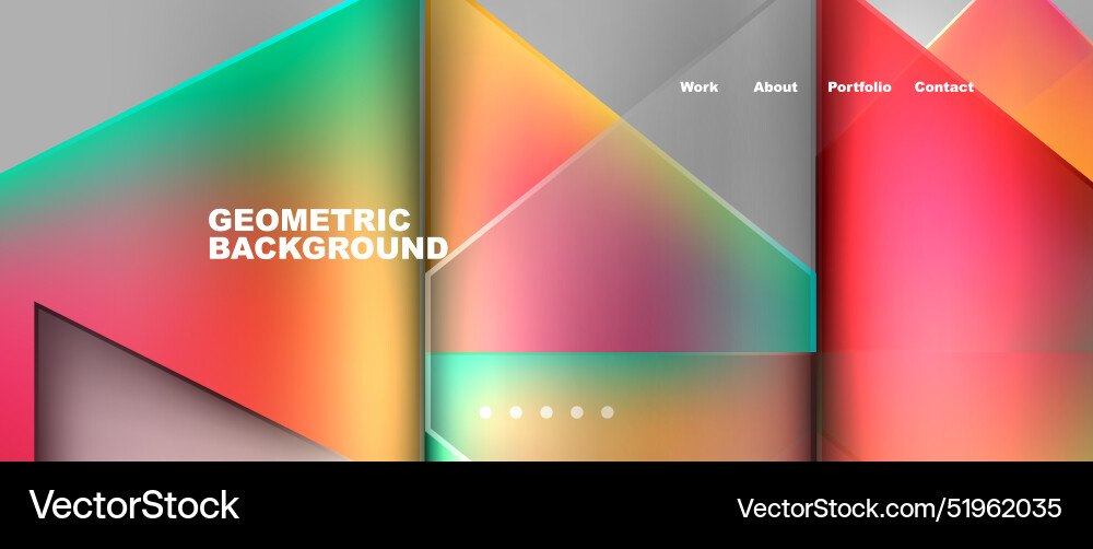 Gradient triangle geometric minimal wallpaper Vector Image