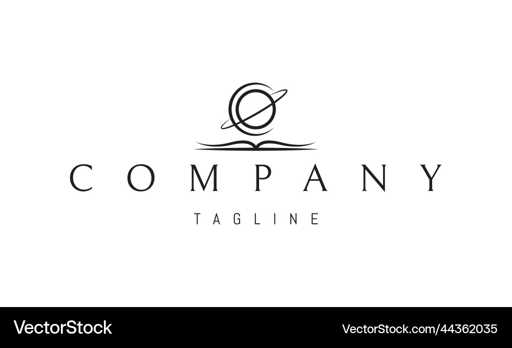 Logo on which an abstract image of open Logo on which an abstract image of open Vector Image
