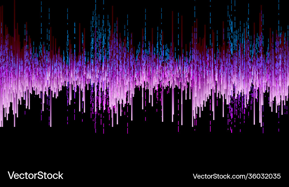 Purple equalizer big data visualization concept Purple equalizer big data visualization concept vector image