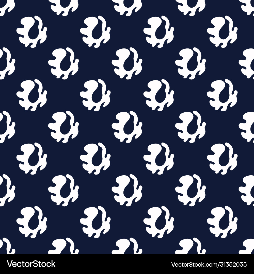Seamless abstract blob pattern fashion Seamless abstract blob pattern fashion vector image