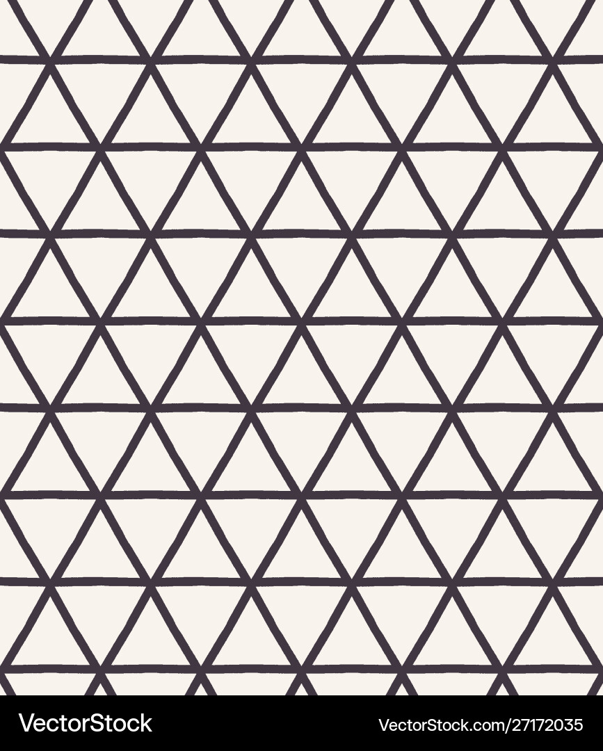Seamless pattern hand drawn triangle Seamless pattern hand drawn triangle vector image