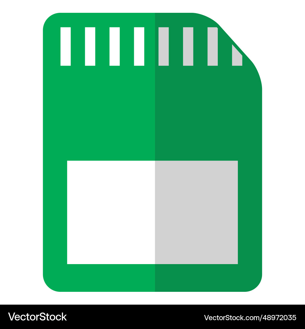 Secure digital sd card memory Secure digital sd card memory vector image