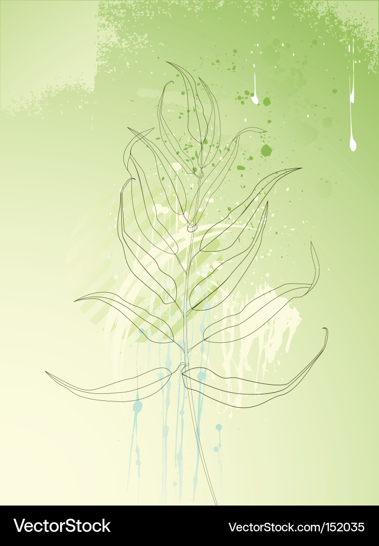 Tree with leaves vector image