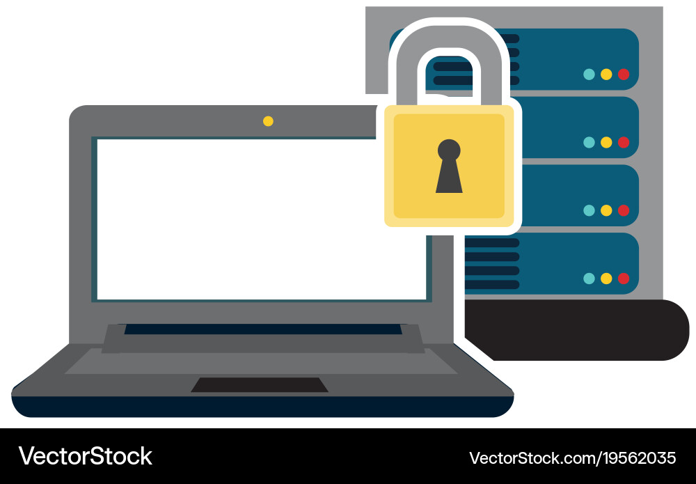 Web hosting design vector image
