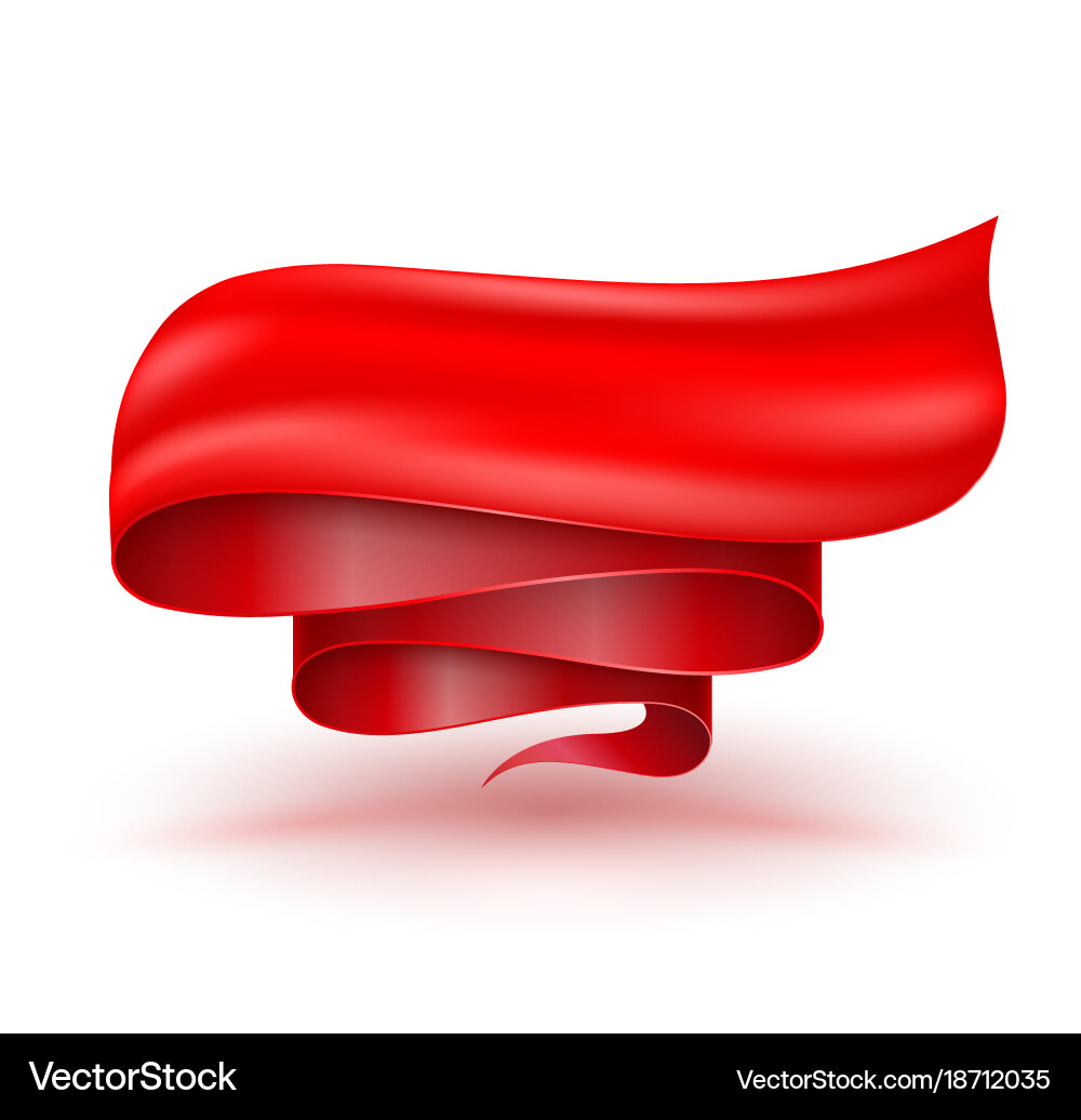 Web ribbons with gradient mesh Vector Image