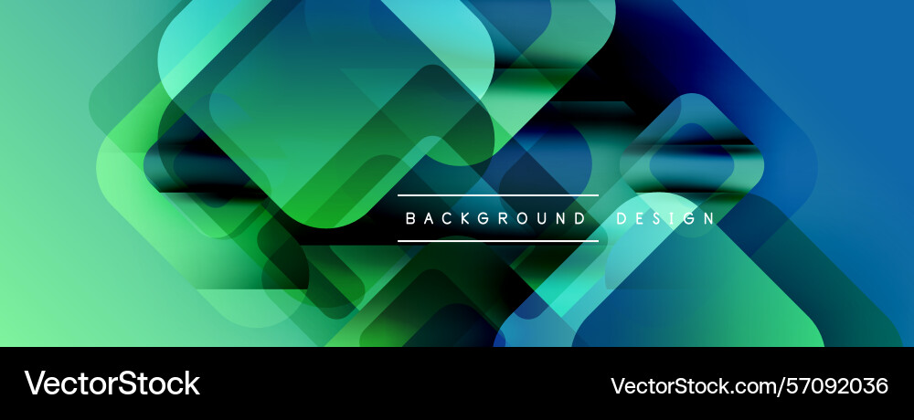 Abstract geometric shapes overlap creating Vector Image