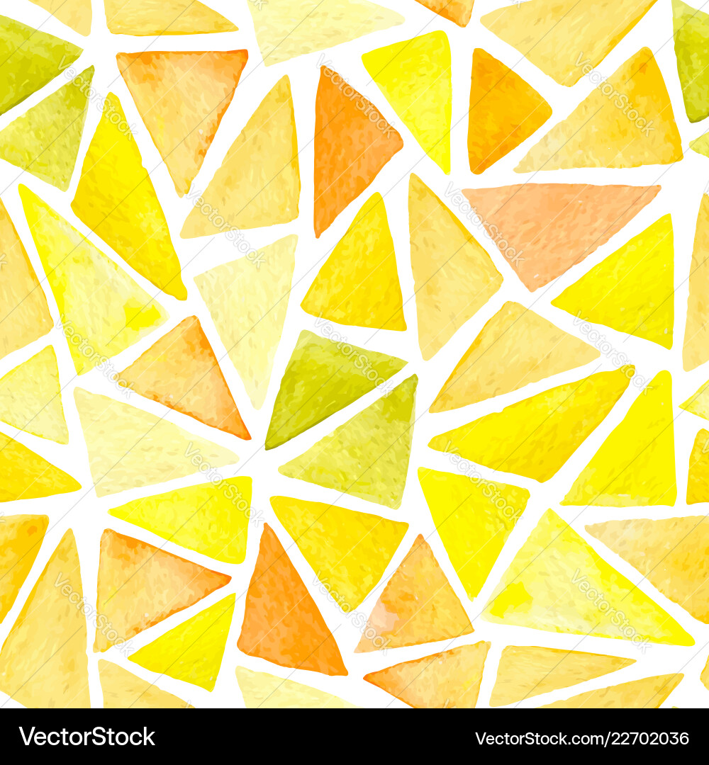 Abstract pattern with yellow triangles Vector Image