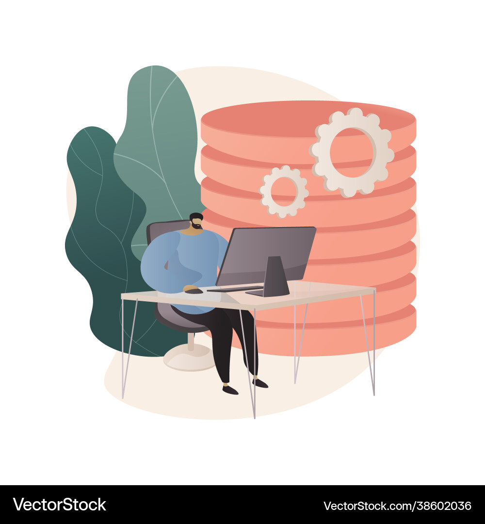Analytics and data science abstract concept Vector Image
