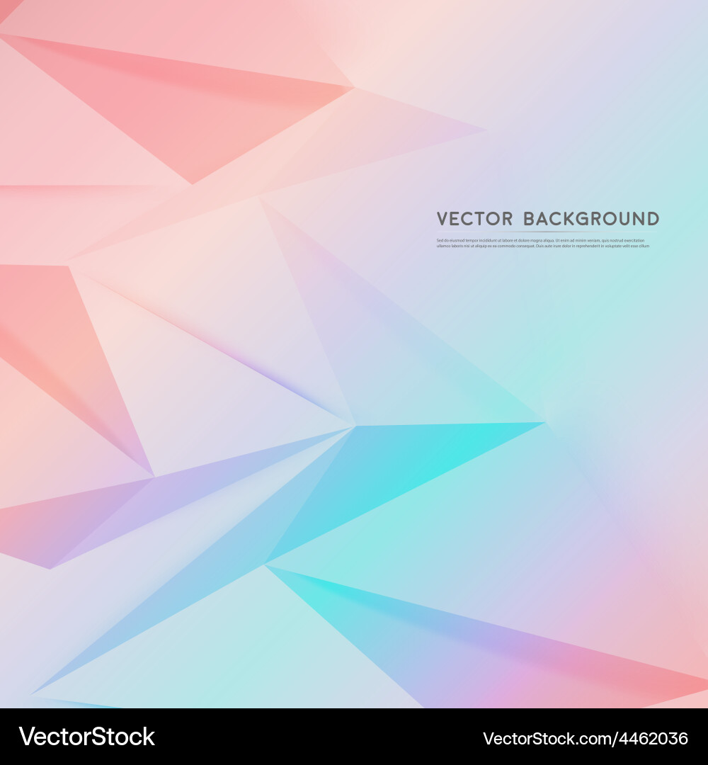 Background abstract polygon triangle vector image