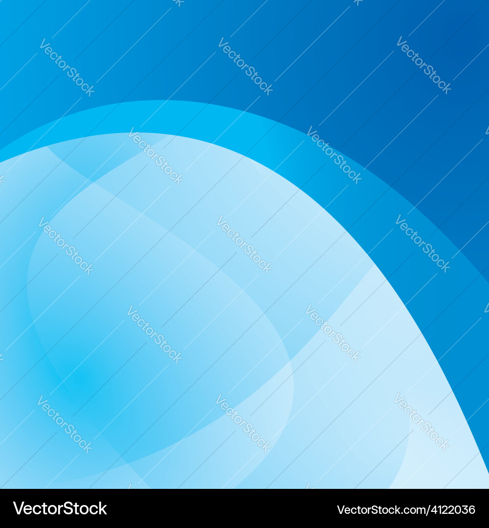 Blue background with wavy abstraction - design vector image