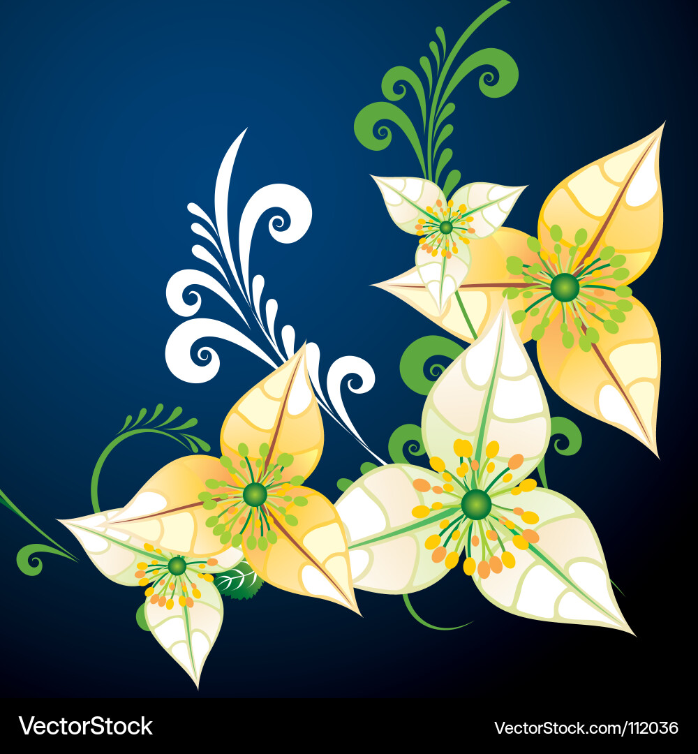 Floral background Royalty Free Vector Image - VectorStock