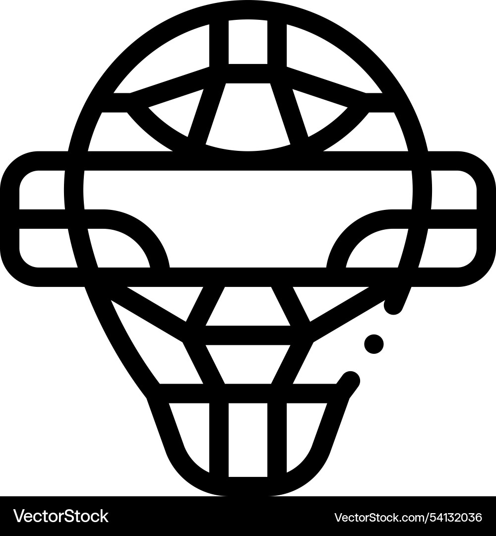 Head icon thin linear style design isolated Head icon thin linear style design isolated Vector Image